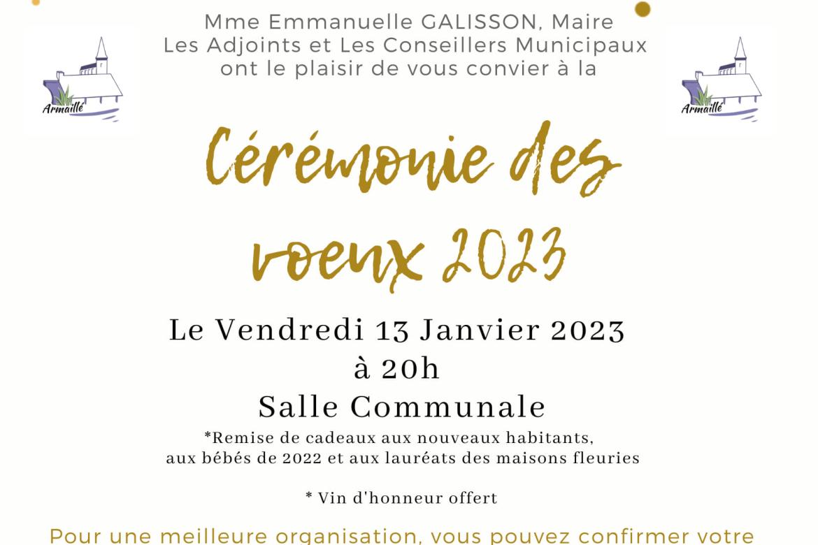 Cérémonie des vœux 2023