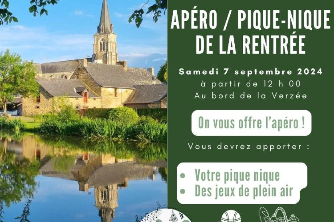 les Petites Graines d'Armaillé organise un "Apéro/Pique-nique de la rentrée" 