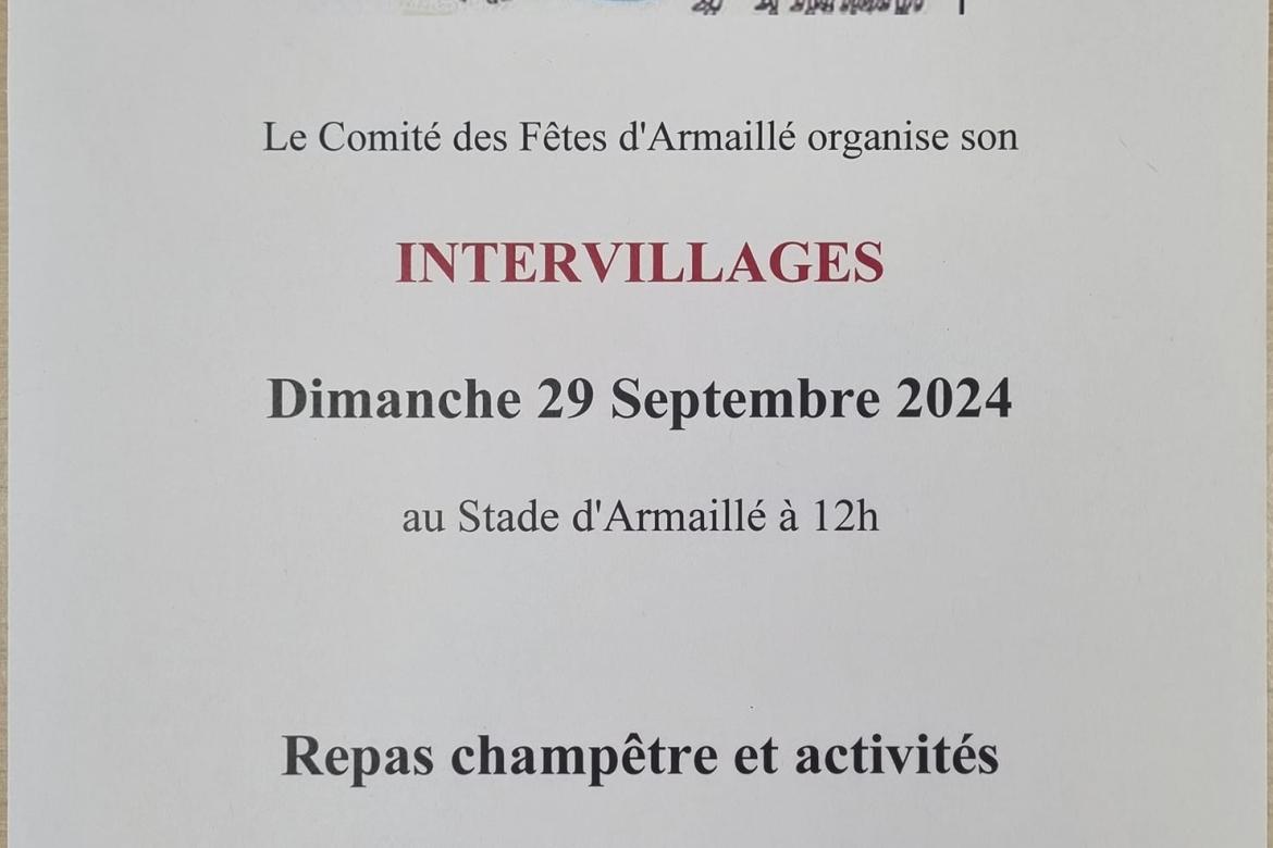 Le Comité des Fêtes d'Armaillé organise son "Intervillages" le dimanche 30 septembre